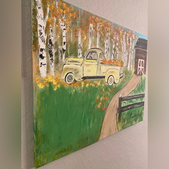 Original Rustic Fall Painting - Picture 10 of 13